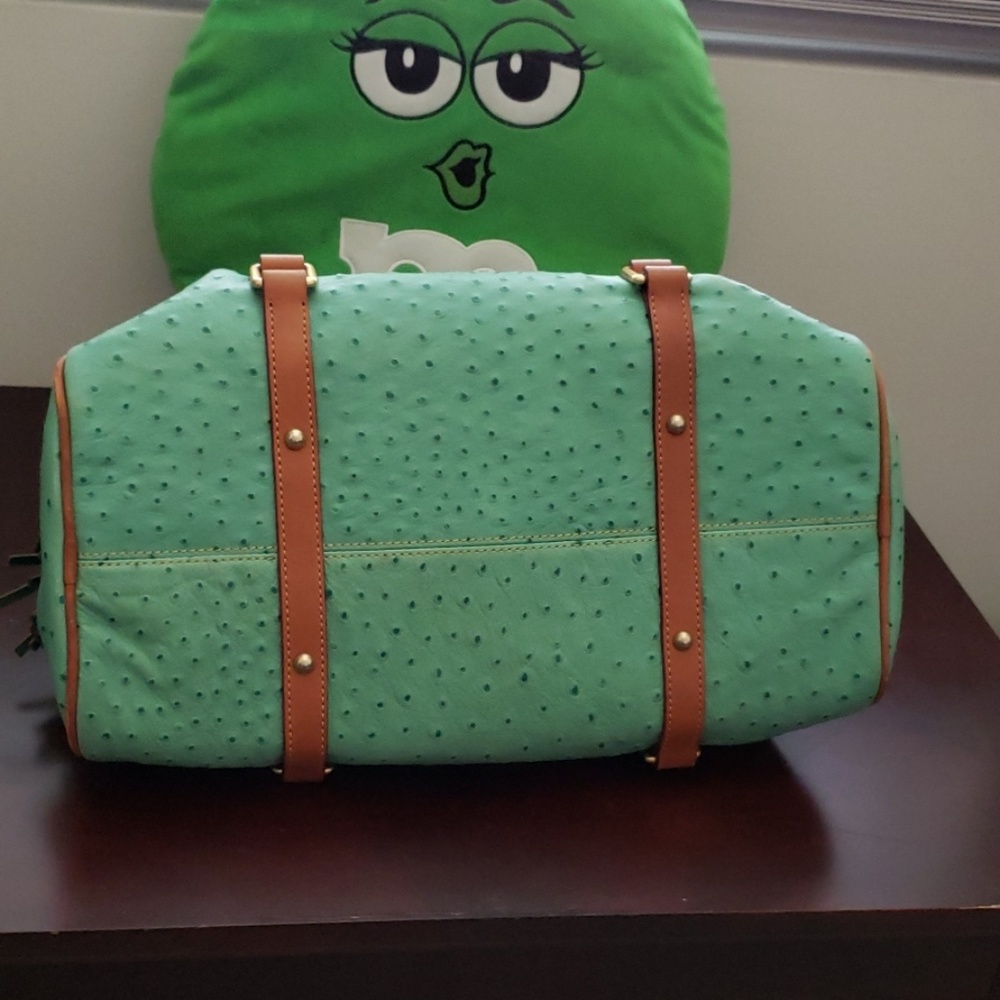 Dooney and Bourke Seafoam Ostrich Satchel - Picture 8 of 8